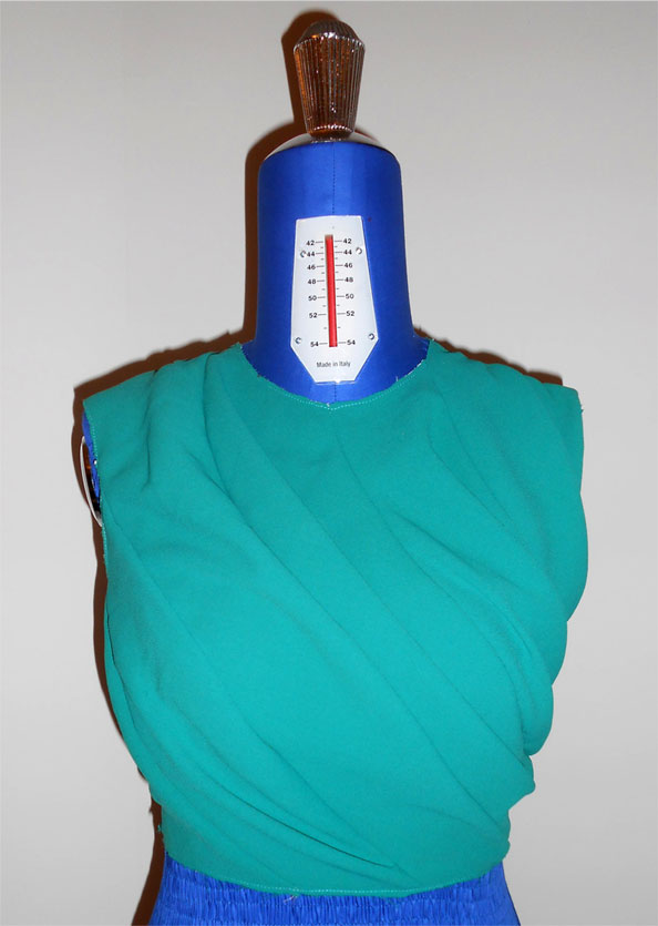 draped bodice