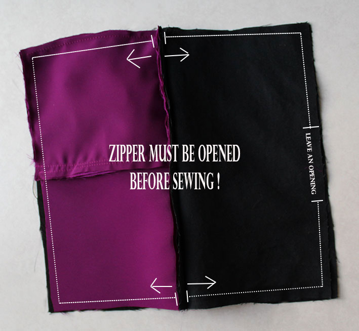 stitching all around the pouch