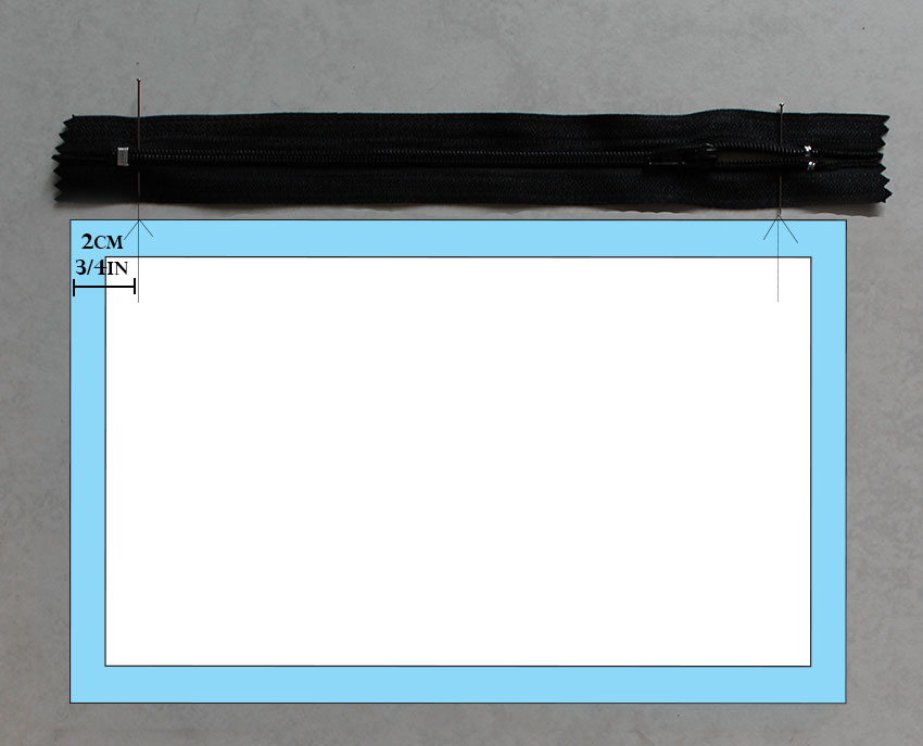 measuring zipper