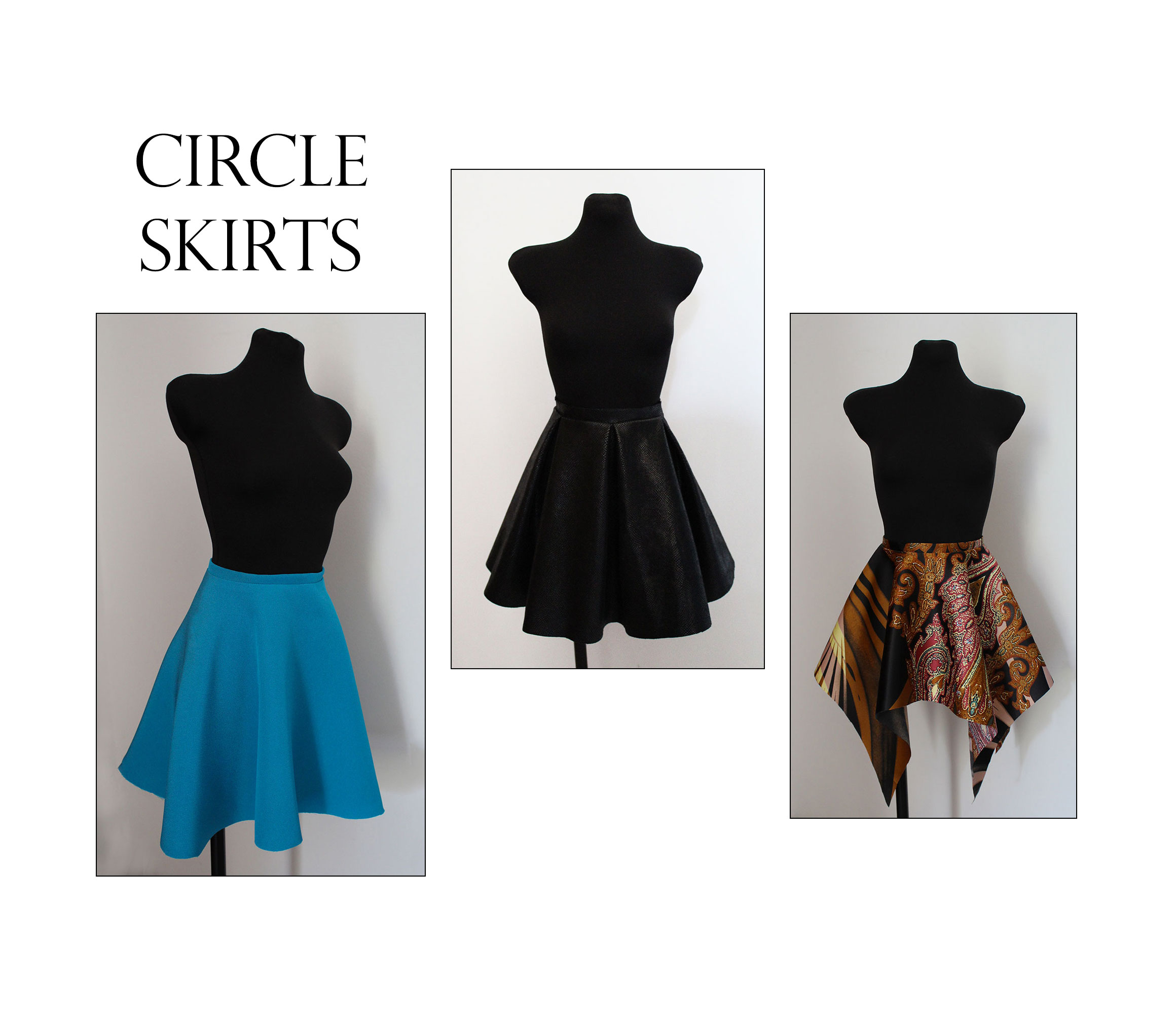 Navy Double Circle Midi Skirt, ERRE| Made in SA | Equilibrio