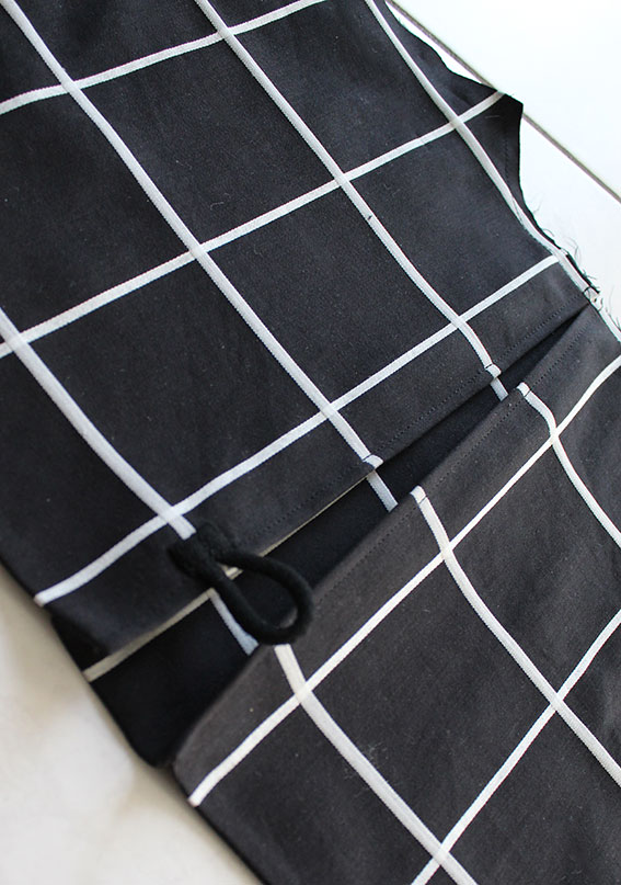 trench back flap detail