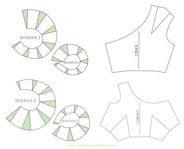 Flounce constructions revealed - The Shapes of Fabric