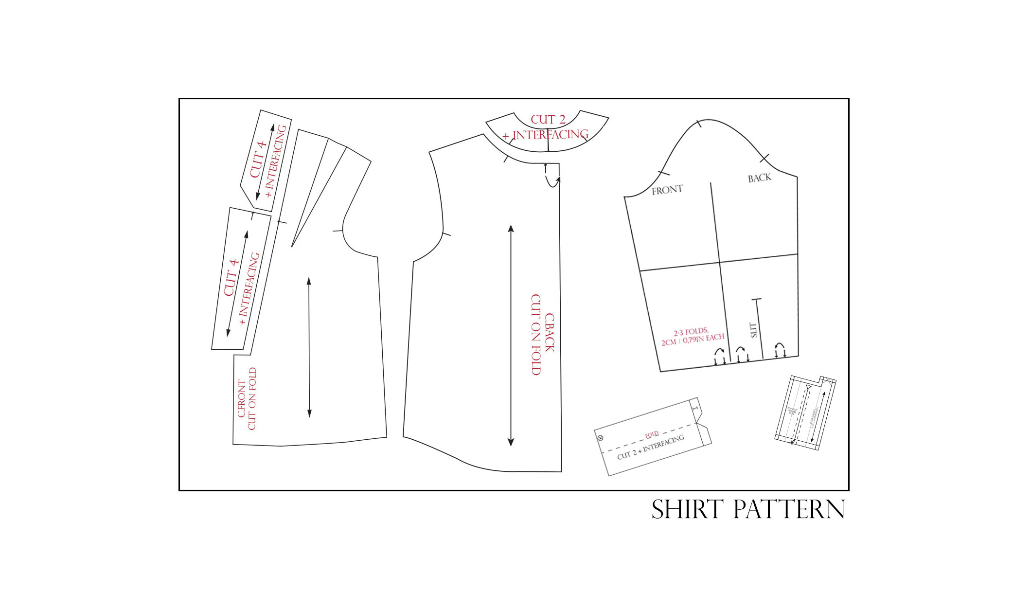 The Making of a Shirt -starting from the pattern - The Shapes of Fabric