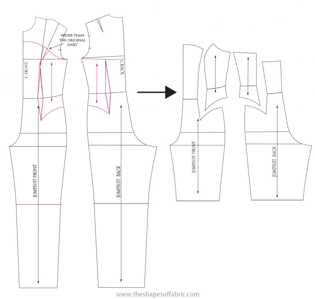 Draft A Jumpsuit Pattern The Easy Way - The Shapes Of Fabric 0E9