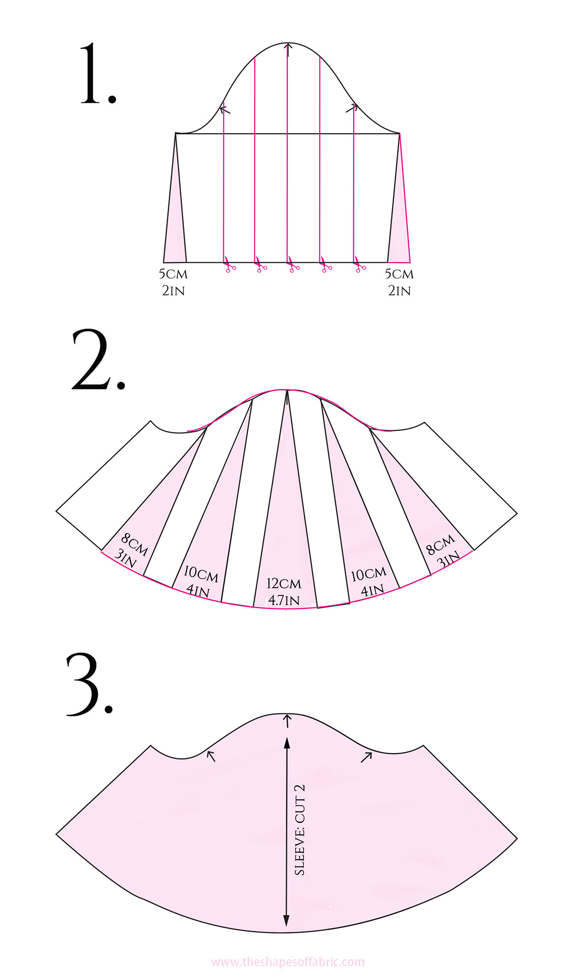 flutter-sleeve-pattern-1 - The Shapes of Fabric