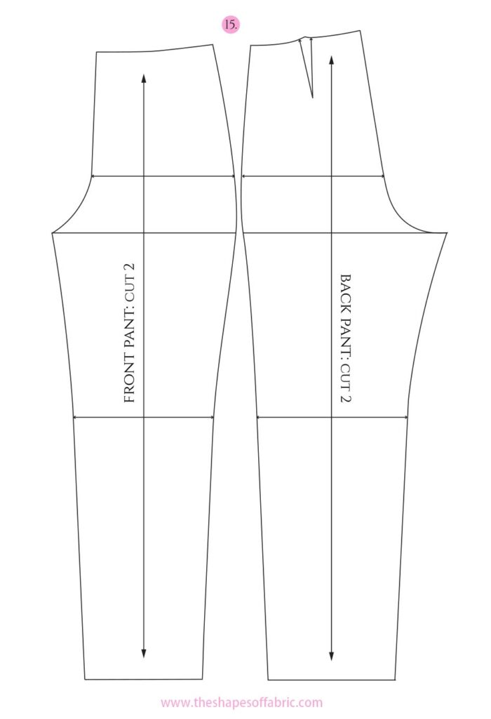 Learn How to Draft the Basic Pants Pattern - The Shapes of Fabric