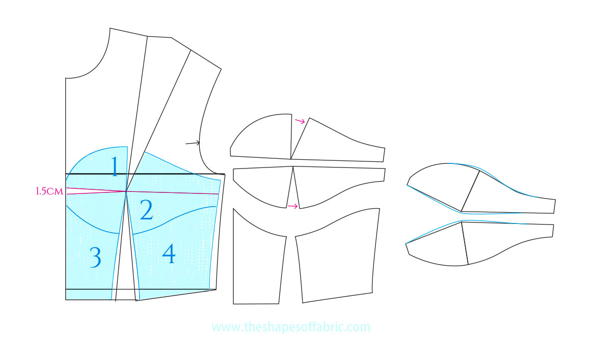 bra-top-pattern-draft - The Shapes of Fabric