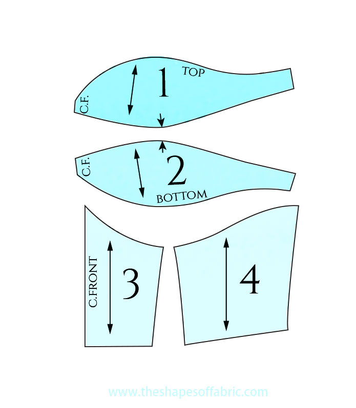 5 Pdf Corset Bodice Sewing Patterns Blocks Bustier Bodysuit