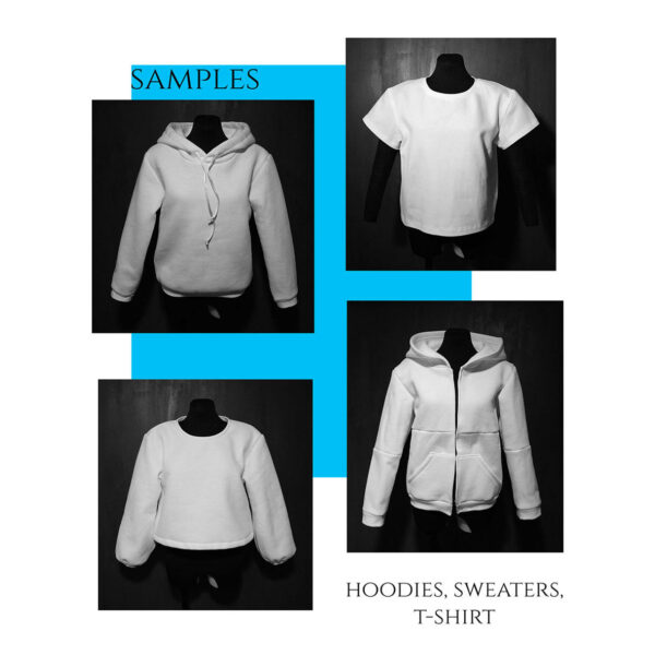 hoodie and sweater samples