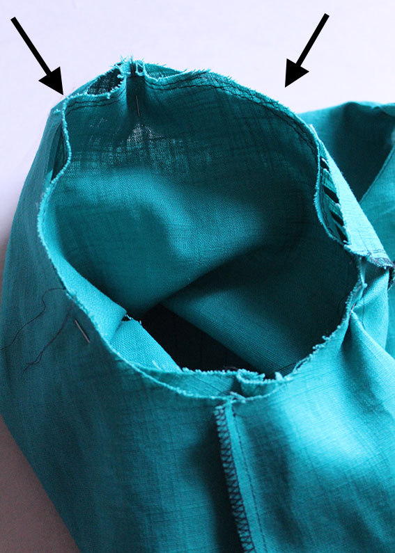Setting a sleeve.