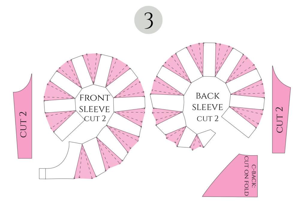 The final pattern pieces.